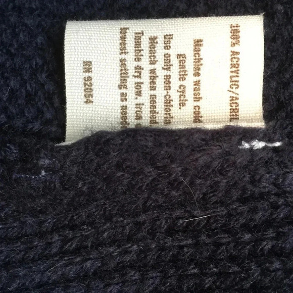 ❄️ Navy blue short sleeve‎ cowl neck open sweater ❄️ - Picture 5 of 8